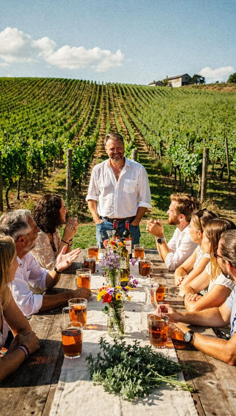 Zöld és sárga tónusokkal teli tea, amely az üdeség érzetét kelti.
